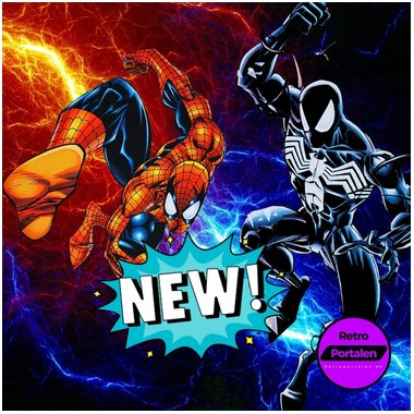 Spiderman og black panther der viser NEW !