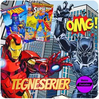 🦸&zwj;♂️ TEGNESERIER