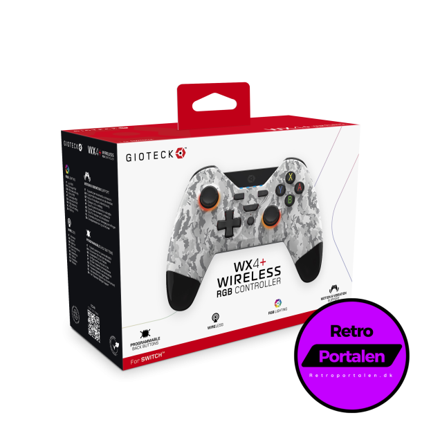 GIOTECK NSW WX4+ WIRELESS PREMIUM RGB CONTROLLER - LIGHT CAMO (NY) (SWITCH) (0812313010986)