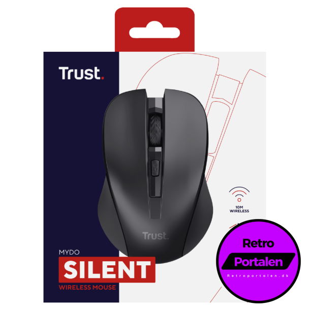 TRUST MYDO SILENT WIRELESS MOUSE BLK (NY) (8713439218695)