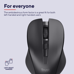 TRUST MYDO SILENT WIRELESS MOUSE BLK (NY) (8713439218695)
