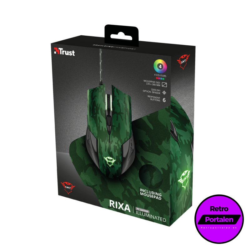 TRUST GXT781 RIXA CAMO MOUSE &amp; PAD (NY) (8713439236118)