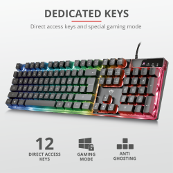TRUST GXT835 AZOR GAMING KEYBOARD ND (NY) (8471606000)