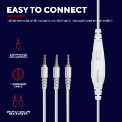 TRUST GXT411P RADIUS HEADSET PINK (NY) (8713439243628)