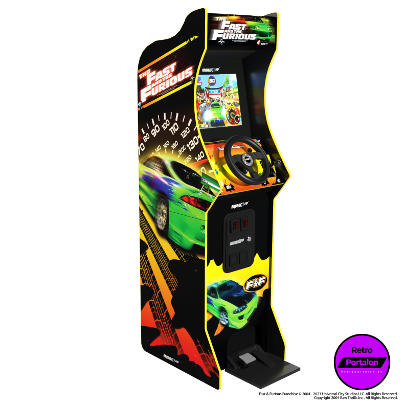 ARCADE 1 UP FAST AND FURIOUS RACING ARCADE MACHINE (NY)