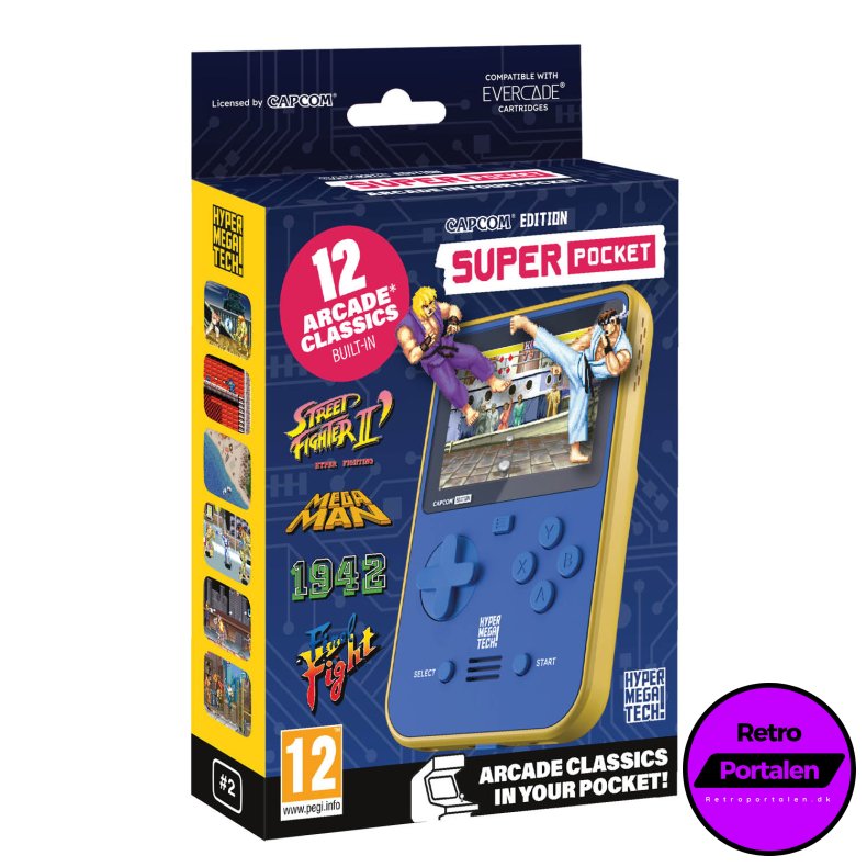 Blaze Evercade Capcom Super Pocket (NY) (Blue/Yellow) (Evercade)
