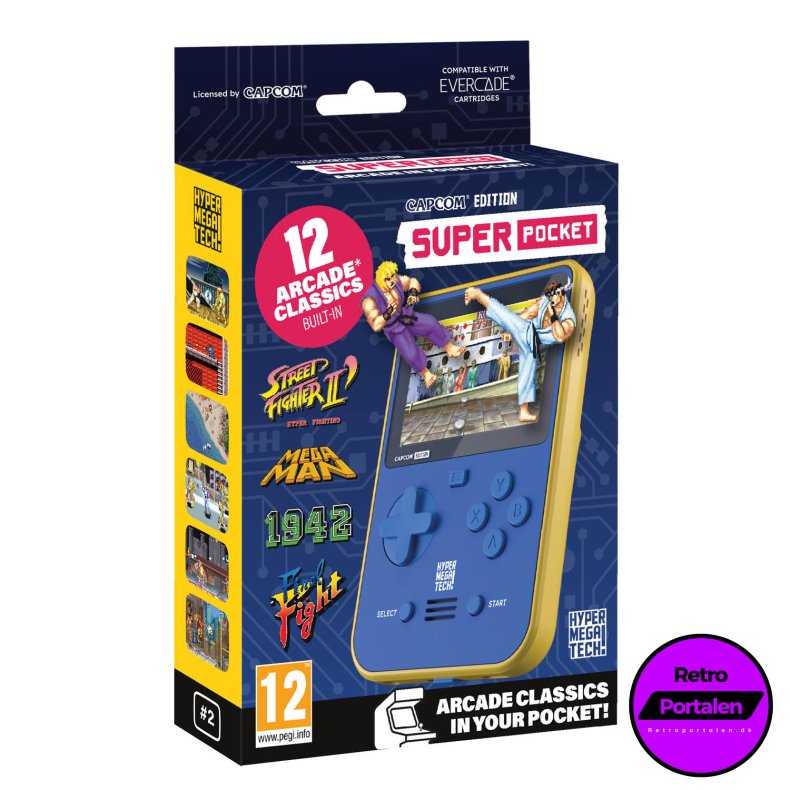 Blaze Evercade Capcom Super Pocket (NY) (Blue/Yellow) (Evercade)