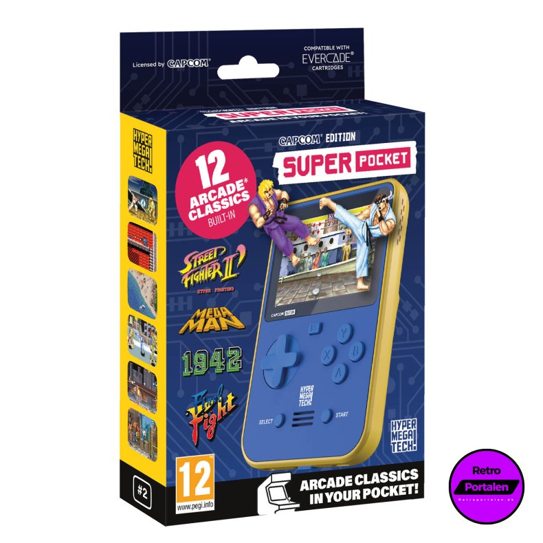 Blaze Evercade Capcom Super Pocket (NY) (Blue/Yellow) (Evercade)