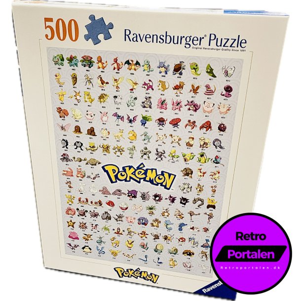 Ravensburger Puzzle: Pokmon - The First 151! 500p (4005555005117) (Puslespil) (NY)