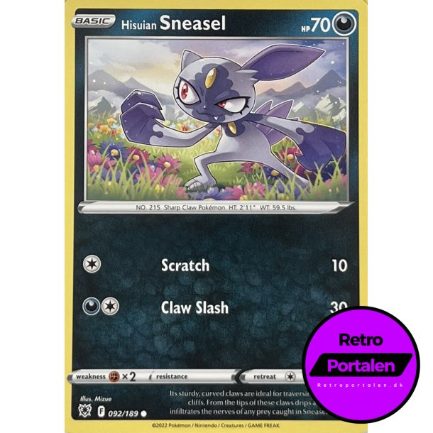 Hisuian Sneasel 092/189