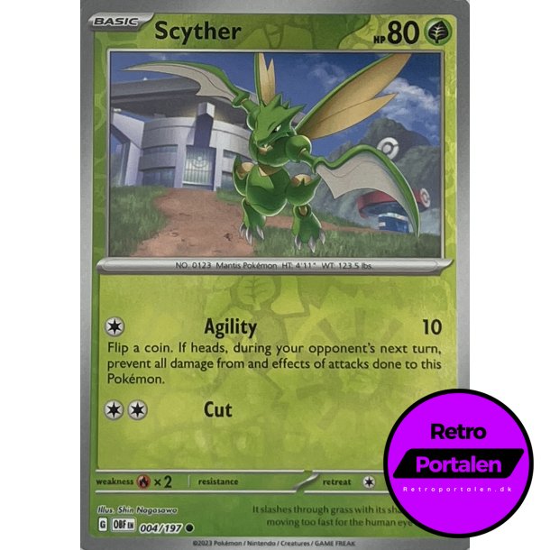 Scyther 004/197 Reverse Holo