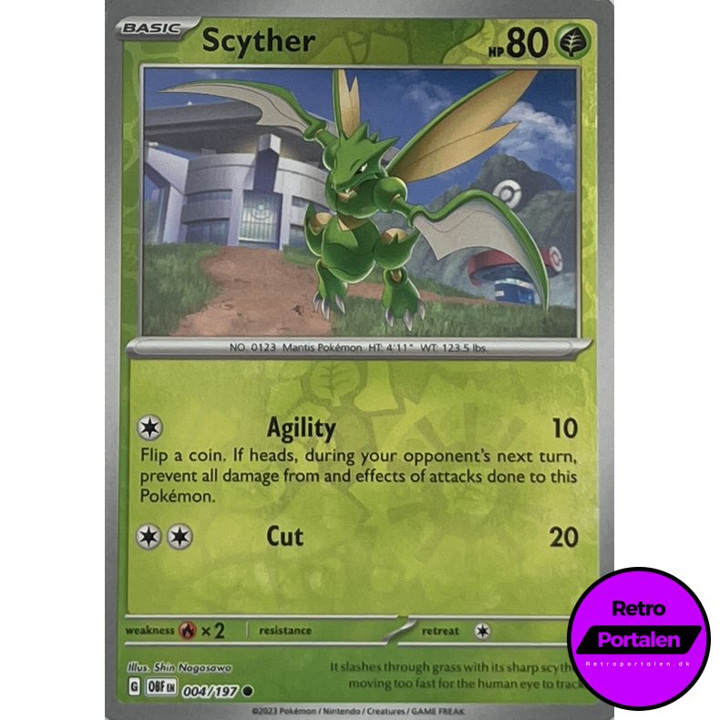 Scyther 004/197 Reverse Holo