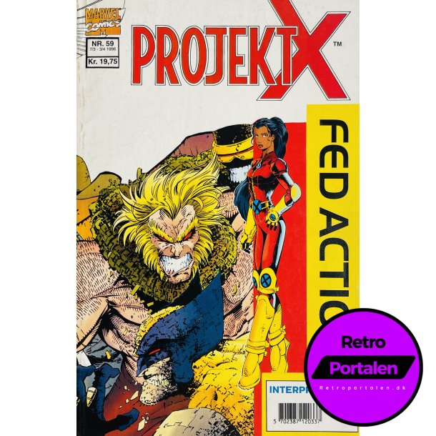 Projekt X 1996 Nr. 59 (Dansk) (Marvel Comics) (Tegneserie)