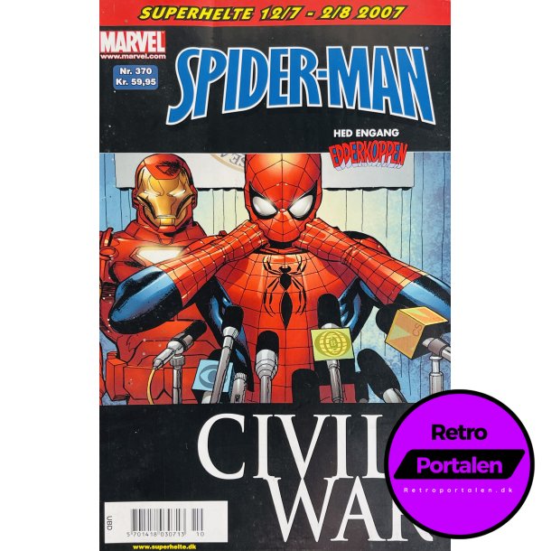 Spider-Man / Edderkoppen 2007 Nr. 370 (Civil War) (Dansk) (Marvel)