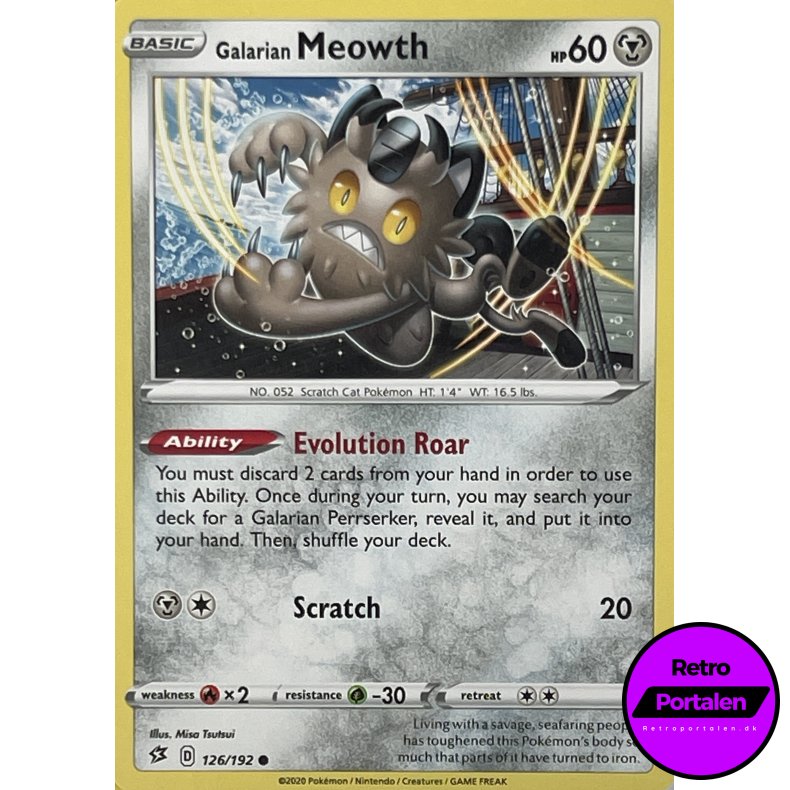 Galarian Meowth 126-192
