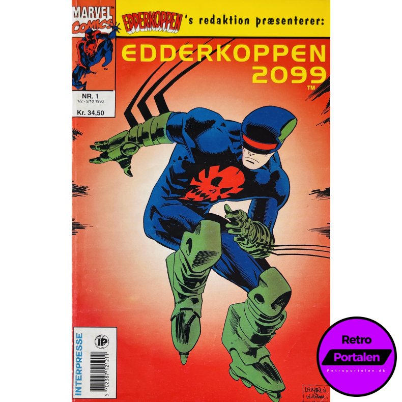 Edderkoppen 2099 Nr. 1 (1996) (Dansk) (Marvel) (Tegneserie)
