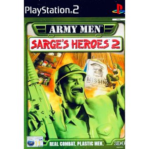 Army Men - Sarge�s Heroes 2 (Riv I Ryggen P� Papir Cover - PS2)