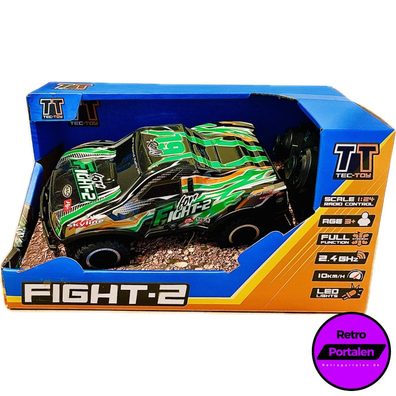 TEC-TOY - Fight-2 R/C 1:24 2,4GHz w/light, green (5700134712767) (NY)