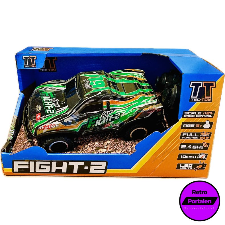 TEC-TOY - Fight-2 R/C 1:24 2,4GHz w/light, green (5700134712767) (NY)