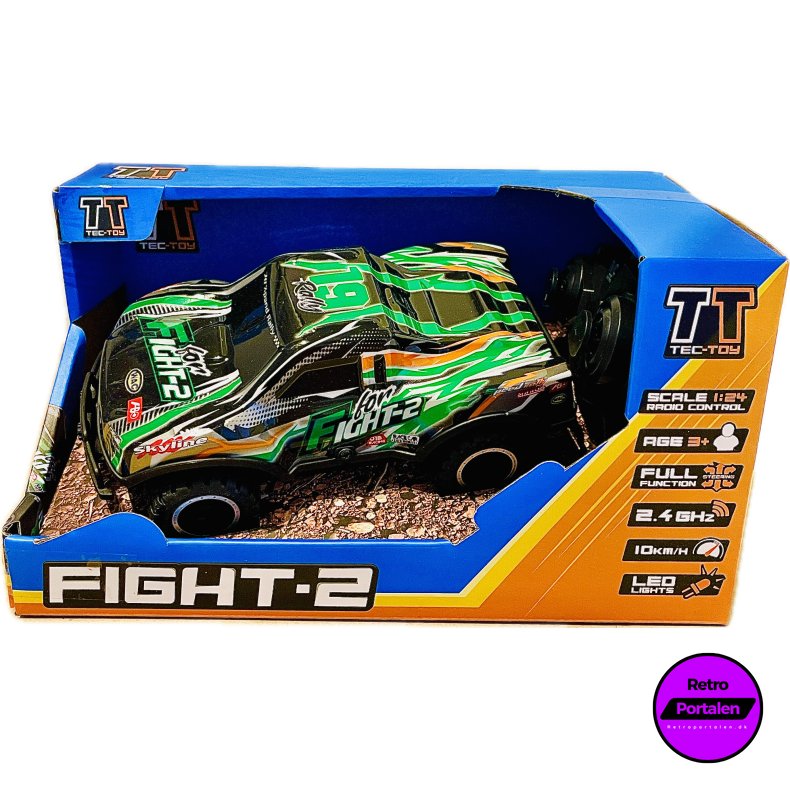 TEC-TOY - Fight-2 R/C 1:24 2,4GHz w/light, green (5700134712767) (NY)