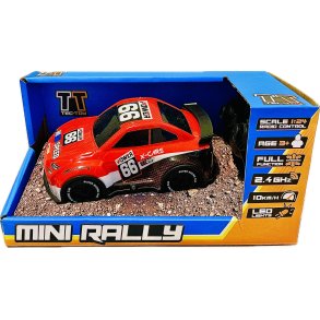 TEC-TOY - Mini Rally R/C 1:24 2,4GHz w/light, red (5700134712750) (NY)