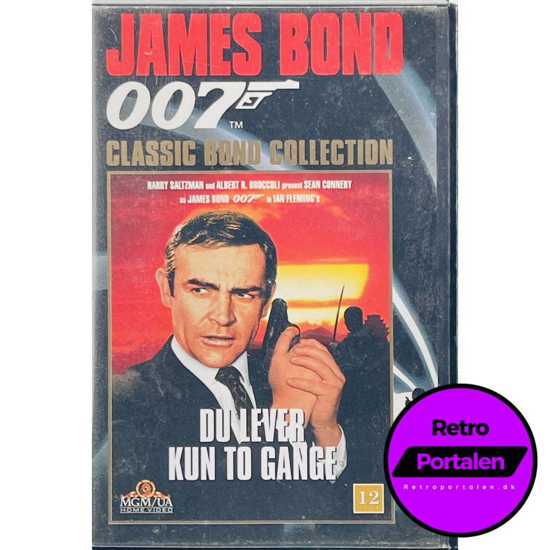 Du Lever Kun To Gange - James Bond 007 Classic Bond Collection (VHS)