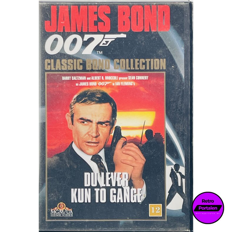 Du Lever Kun To Gange - James Bond 007 Classic Bond Collection (VHS)