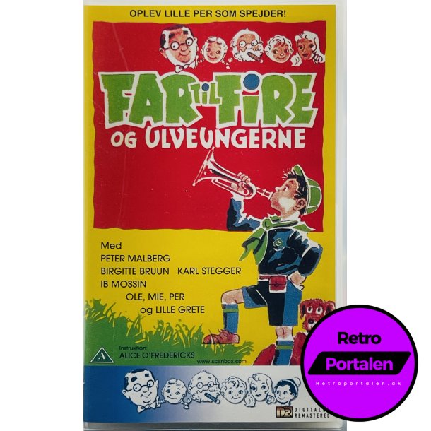 Far Til Fire Og Ulveungerne (VHS)