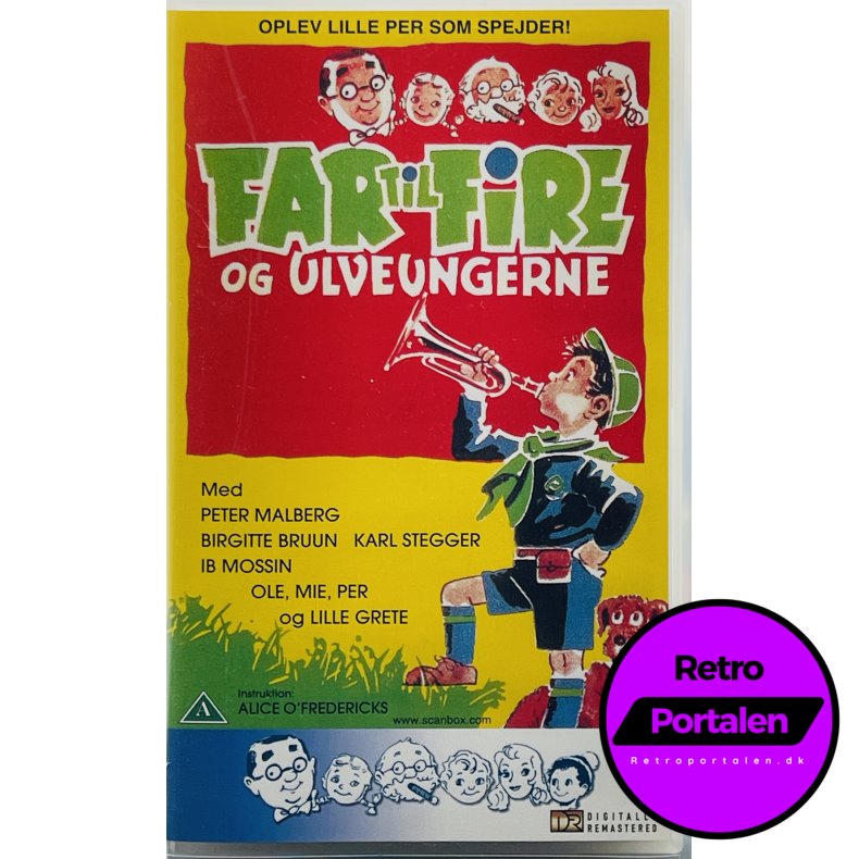 Far Til Fire Og Ulveungerne (VHS)