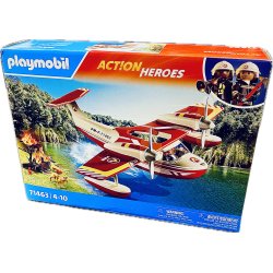 Playmobil - Firefighting Sea Plane With Extinguishing Function (Model: 71463) (4008789714633) (NY)