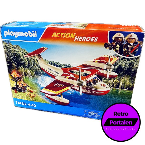 Playmobil - Firefighting Sea Plane With Extinguishing Function (Model: 71463) (4008789714633) (NY)