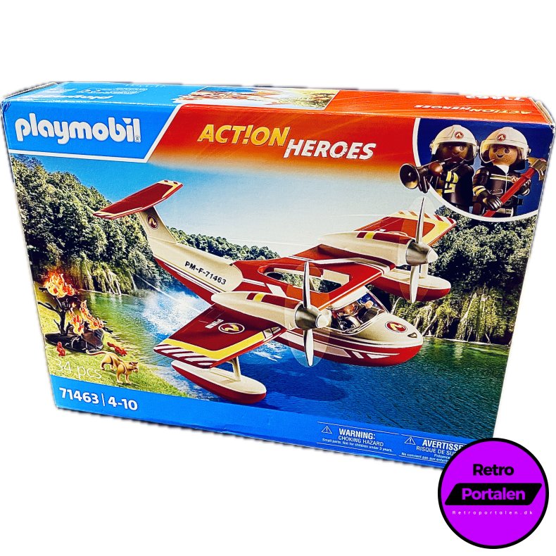 Playmobil - Firefighting Sea Plane With Extinguishing Function (Model: 71463) (4008789714633) (NY)