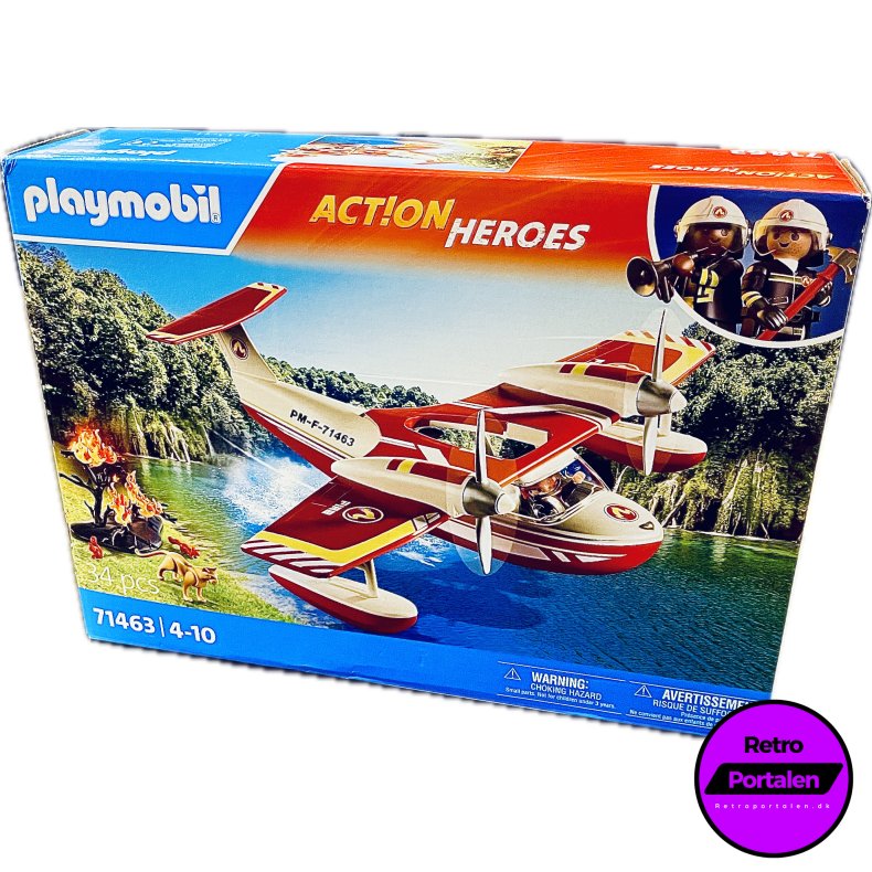 Playmobil - Firefighting Sea Plane With Extinguishing Function (Model: 71463) (4008789714633) (NY)