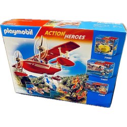 Playmobil - Firefighting Sea Plane With Extinguishing Function (Model: 71463) (4008789714633) (NY)