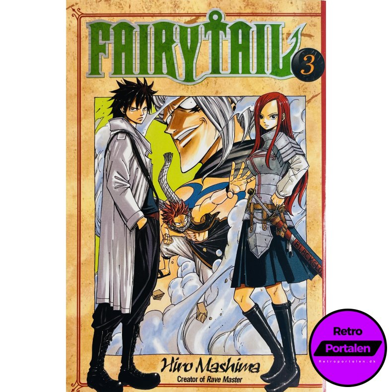 Fairy Tail Vol. 3 (Hiro Mashima) (Engelsk) (Manga)