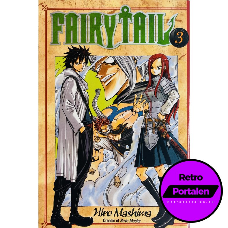 Fairy Tail Vol. 3 (Hiro Mashima) (Engelsk) (Manga)
