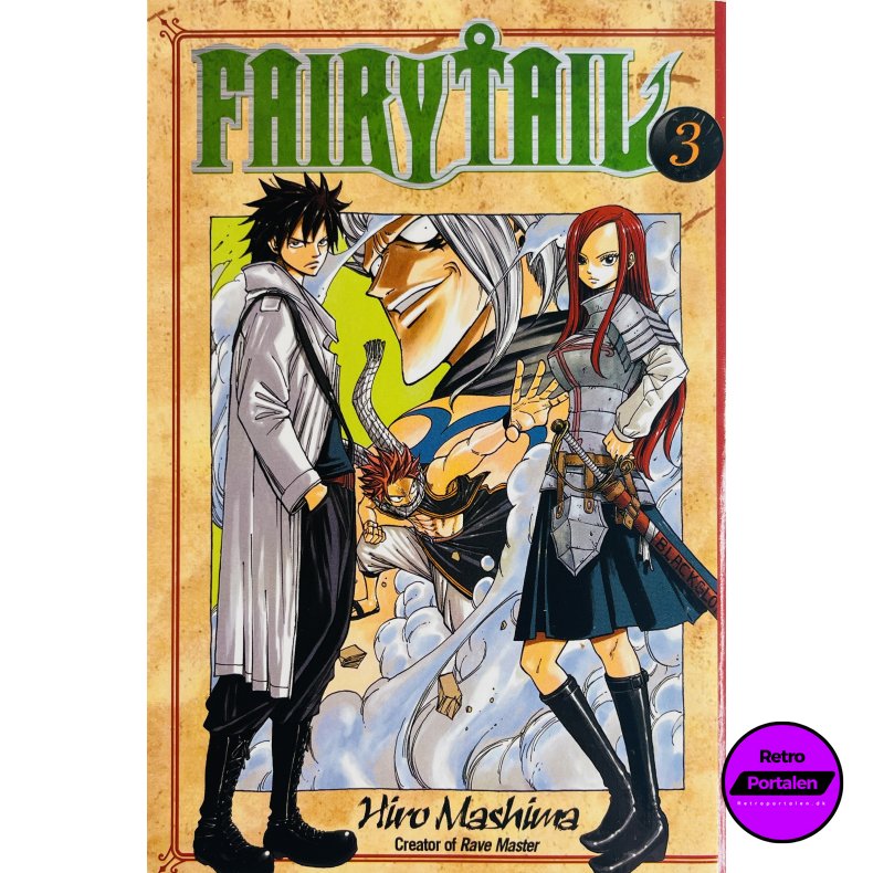 Fairy Tail Vol. 3 (Hiro Mashima) (Engelsk) (Manga)