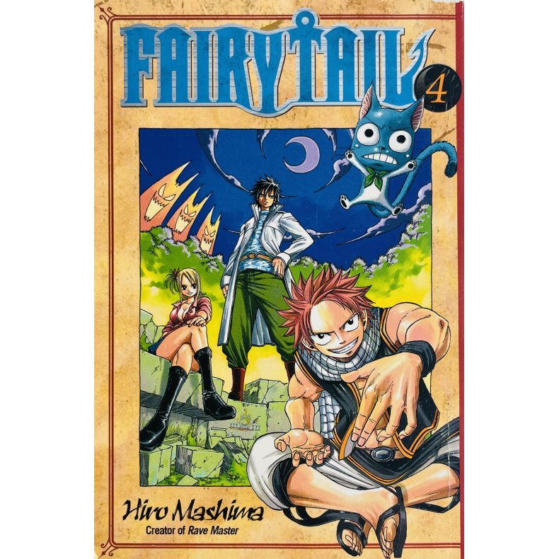 Fairy Tail Vol. 4 (Hiro Mashima) (Engelsk) (Manga)