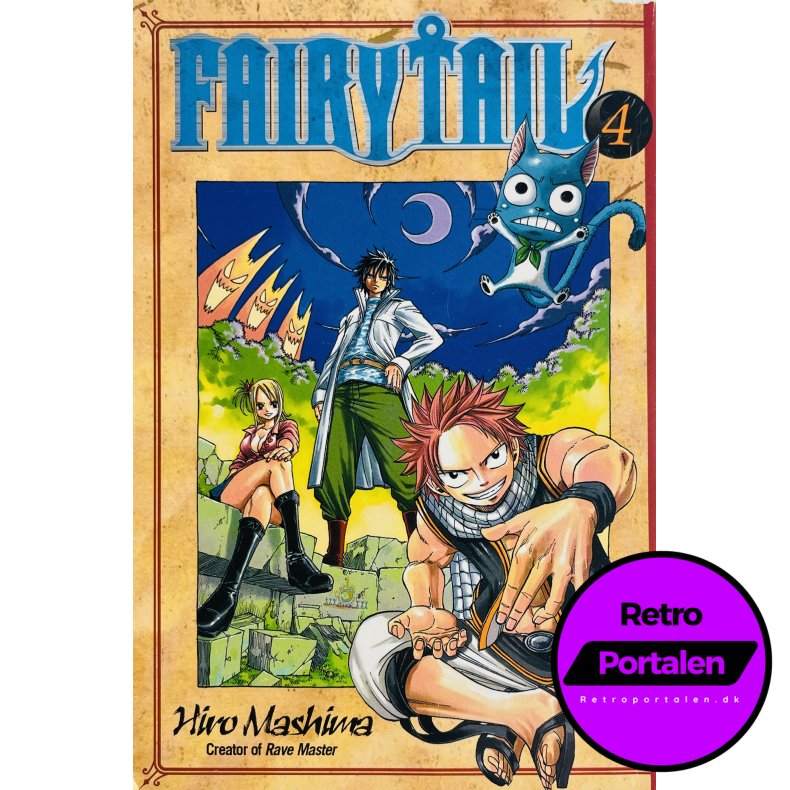 Fairy Tail Vol. 4 (Hiro Mashima) (Engelsk) (Manga)
