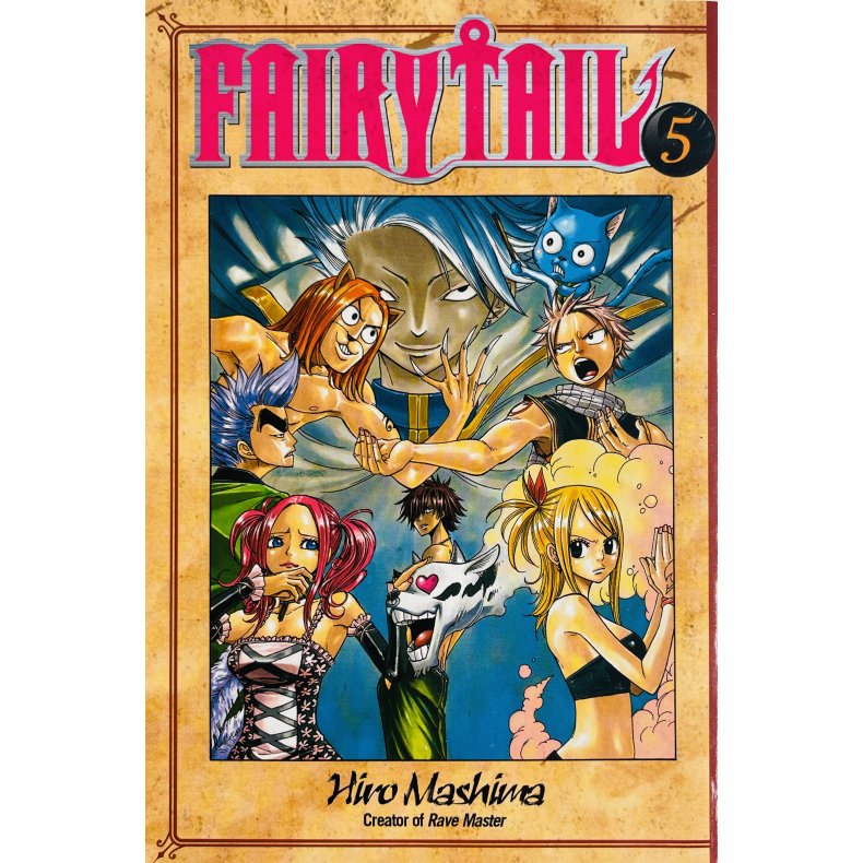 Fairy Tail Vol. 5 (Hiro Mashima) (Engelsk) (Manga)