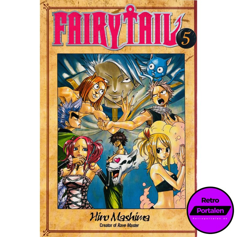 Fairy Tail Vol. 5 (Hiro Mashima) (Engelsk) (Manga)