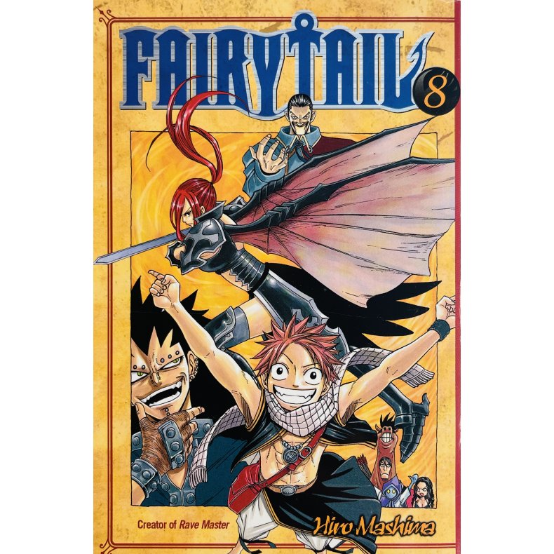 Fairy Tail Vol. 8 (Hiro Mashima) (Engelsk) (Manga)