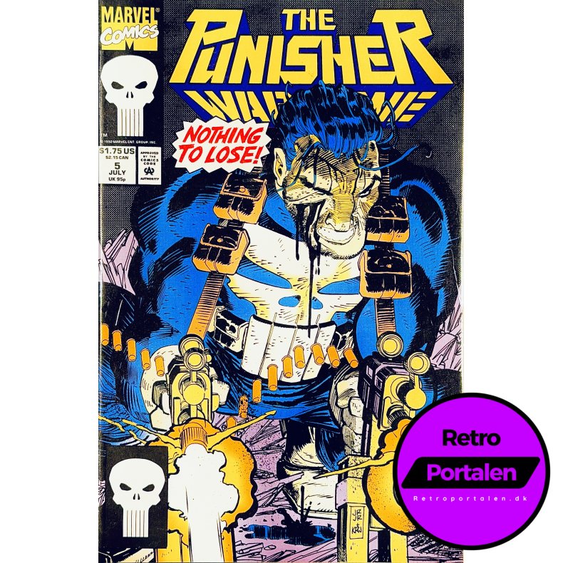 The Punisher: War Zone Vol. 1 No. 5 July 1992 (Engelsk - Marvel Tegneserie)