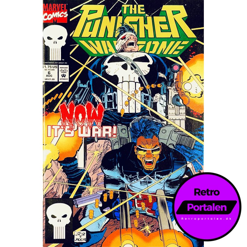 The Punisher: War Zone Vol. 1 No. 6 August 1992 (Engelsk - Marvel Tegneserie)