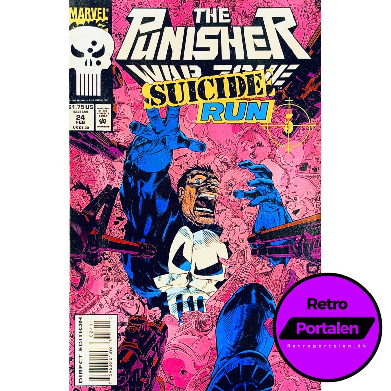 The Punisher: War Zone Vol. 1 No. 24 February 1994 (Engelsk - Marvel Tegneserie)