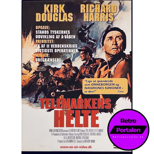 Telemarkens Helte (Kirk Douglas) (DVD)