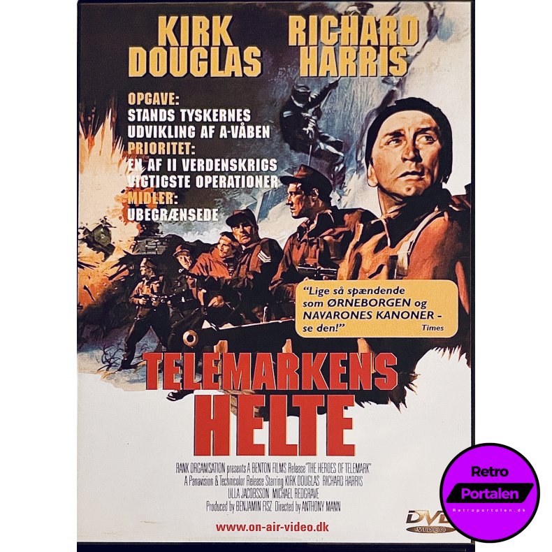 Telemarkens Helte (Kirk Douglas) (DVD)