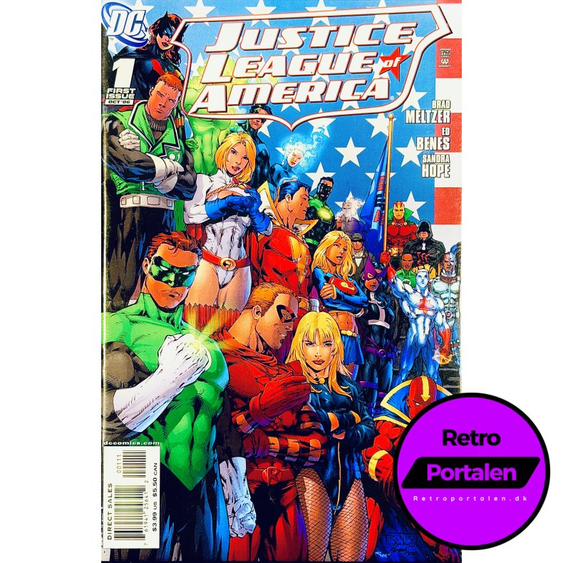 Justice League Of America Nr. 1 First Issue Oct 2006 (Engelsk - DC Comics Tegneserie)