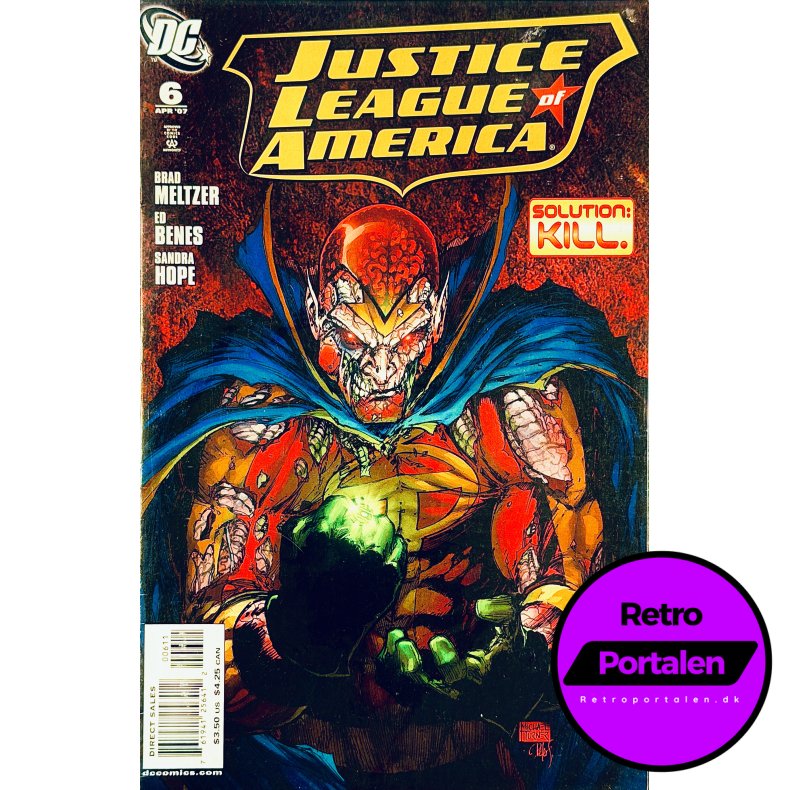 Justice League Of America Nr. 6 Apr 2007 (Engelsk - DC Comics Tegneserie)