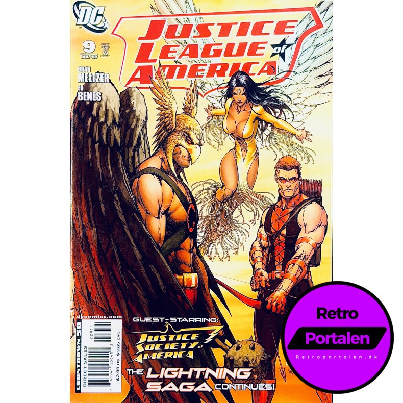 Justice League Of America Nr. 9 Jul 2007 (Engelsk - DC Comics Tegneserie)